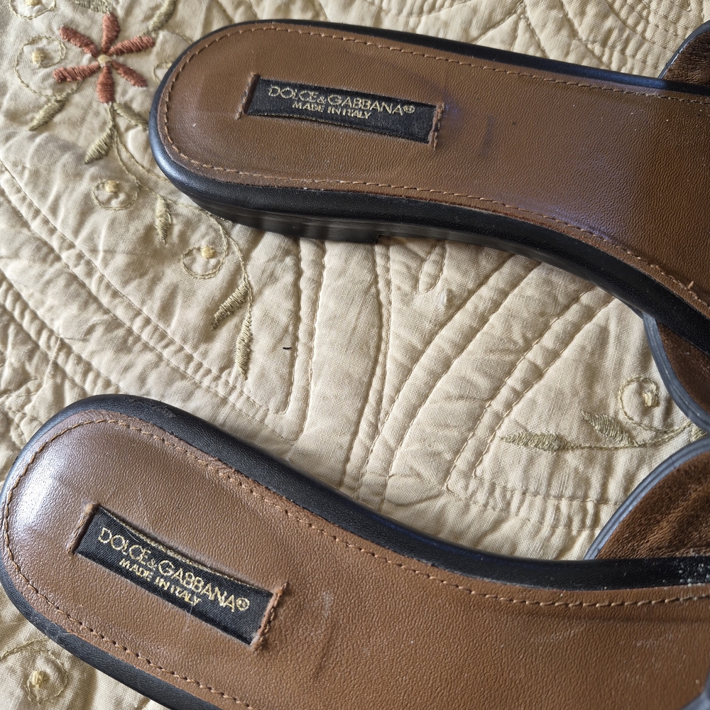 Dolce & Gabbana Black Women's Slide Sandals - Picture 5 of 6